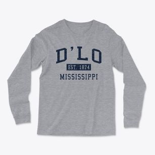 D'lo Mississippi Classic Established Light Soft Long Sleeve T-Shirt