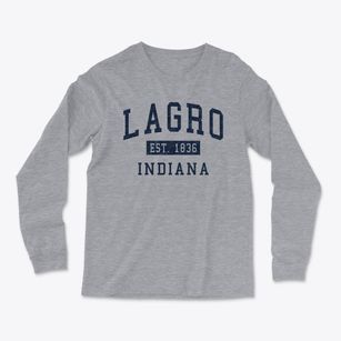 Lagro Indiana Classic Established Light Soft Long Sleeve T-Shirt
