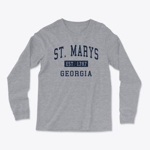 St. Marys Georgia Classic Established Light Soft Long Sleeve T-Shirt