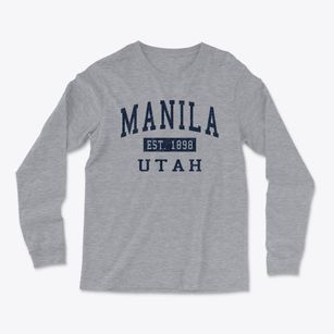 Manila Utah Classic Established Light Soft Long Sleeve T-Shirt