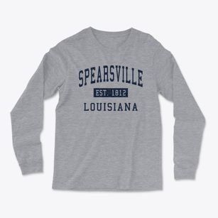 Spearsville Louisiana Classic Established Light Soft Long Sleeve T-Shirt