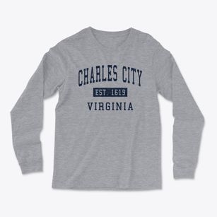 Charles City Virginia Classic Established Light Soft Long Sleeve T-Shirt