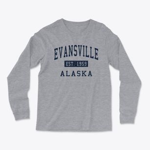 Evansville Alaska Classic Established Light Soft Long Sleeve T-Shirt