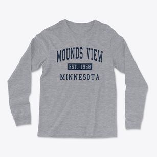 Mounds View Minnesota Classic Established Light Soft Long Sleeve T-Shirt