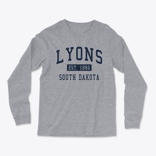 Lyons South Dakota Classic Established Light Soft Long Sleeve T-Shirt
