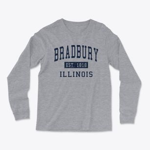 Bradbury Illinois Classic Established Light Soft Long Sleeve T-Shirt