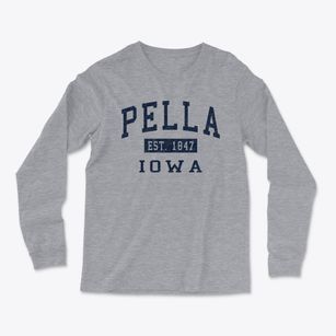 Pella Iowa Classic Established Light Soft Long Sleeve T-Shirt