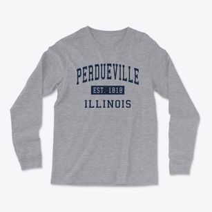 Perdueville Illinois Classic Established Light Soft Long Sleeve T-Shirt