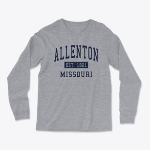 Allenton Missouri Classic Established Light Soft Long Sleeve T-Shirt