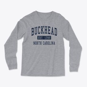Buckhead North Carolina Classic Established Light Soft Long Sleeve T-Shirt