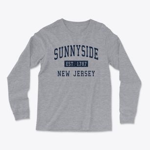 Sunnyside New Jersey Classic Established Light Soft Long Sleeve T-Shirt