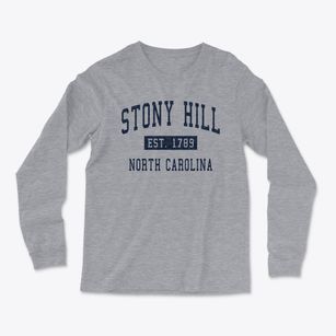 Stony Hill North Carolina Classic Established Light Soft Long Sleeve T-Shirt