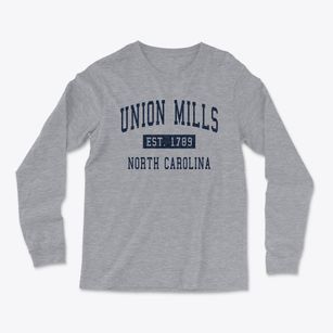 Union Mills North Carolina Classic Established Light Soft Long Sleeve T-Shirt