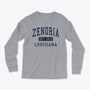 Zenoria Louisiana Classic Established Light Soft Long Sleeve T-Shirt