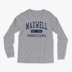 Maxwell Pennsylvania Classic Established Light Soft Long Sleeve T-Shirt