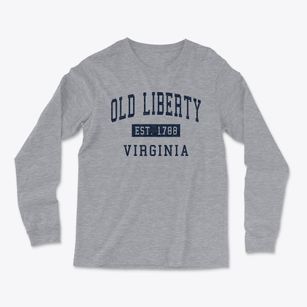 Old Liberty Virginia Classic Established Light Soft Long Sleeve T-Shirt