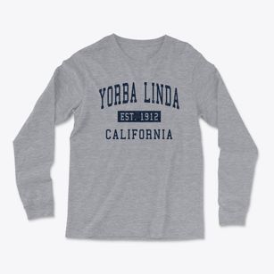Yorba Linda California Classic Established Light Soft Long Sleeve T-Shirt