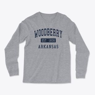 Woodberry Arkansas Classic Established Light Soft Long Sleeve T-Shirt
