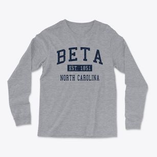Beta North Carolina Classic Established Light Soft Long Sleeve T-Shirt