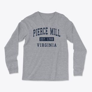 Pierce Mill Virginia Classic Established Light Soft Long Sleeve T-Shirt