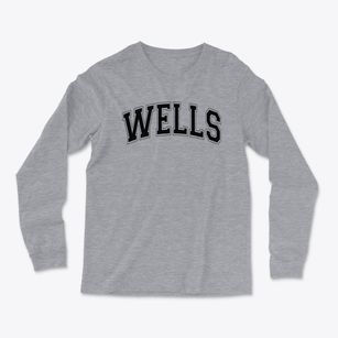 Wells Memorial Elementary School Varsity Arch Light Soft Long Sleeve T-Shirt