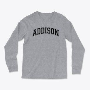 Addison Elementary School Varsity Arch Light Soft Long Sleeve T-Shirt