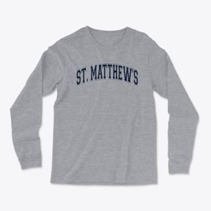 St. Matthew's Lutheran School Varsity Arch Light Soft Long Sleeve T-Shirt