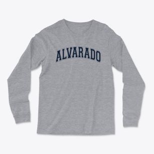 Alvarado Elementary School Varsity Arch Light Soft Long Sleeve T-Shirt