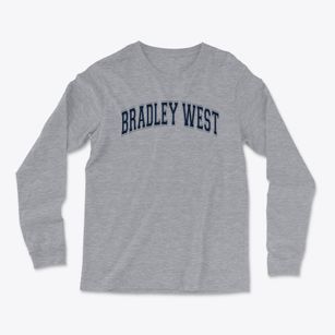 Bradley West Elementary School Varsity Arch Light Soft Long Sleeve T-Shirt