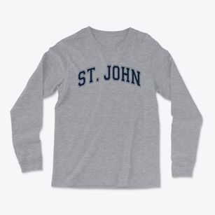 St John The Evangelist Parish Varsity Arch Light Soft Long Sleeve T-Shirt
