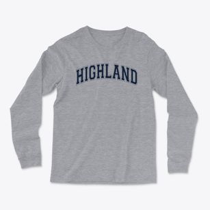 Highland Elementary School Varsity Arch Light Soft Long Sleeve T-Shirt