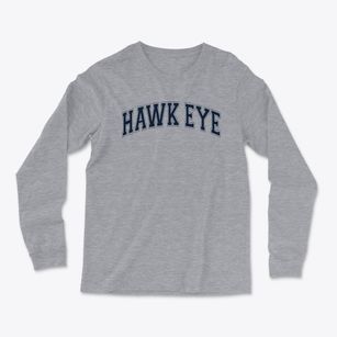 Hawk Eye Elementary School Varsity Arch Light Soft Long Sleeve T-Shirt