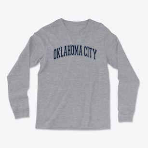 Oklahoma City Broncos Homeschool Varsity Arch Light Soft Long Sleeve T-Shirt