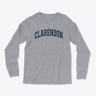 Clarendon Elementary School Varsity Arch Light Soft Long Sleeve T-Shirt
