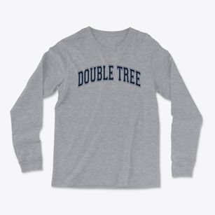 Double Tree Elementary School Varsity Arch Light Soft Long Sleeve T-Shirt