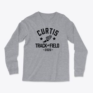 Curtis Elementary School Track and Field Light Soft Long Sleeve T-Shirt