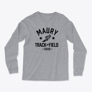Maury High School Track and Field Light Soft Long Sleeve T-Shirt