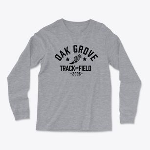 Oak Grove High School Track and Field Light Soft Long Sleeve T-Shirt