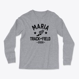 Maria Montessori Elementary School Track and Field Light Soft Long Sleeve T-Shirt