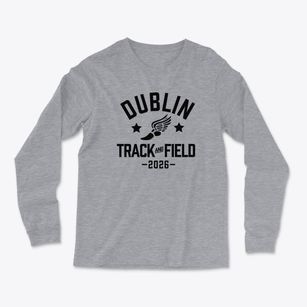 Dublin Junior High School Track and Field Light Soft Long Sleeve T-Shirt