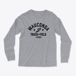 Wauconda Grade School Track and Field Light Soft Long Sleeve T-Shirt