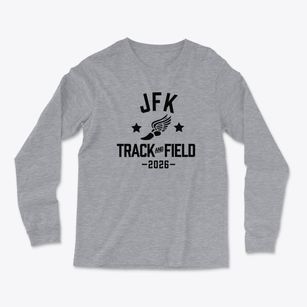 John F Kennedy Middle School Track and Field Light Soft Long Sleeve T-Shirt