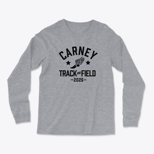 Carney Academy Track and Field Light Soft Long Sleeve T-Shirt