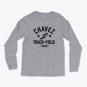 Chavez Elementary School Track and Field Light Soft Long Sleeve T-Shirt