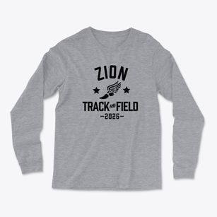 Zion Lutheran School Track and Field Light Soft Long Sleeve T-Shirt