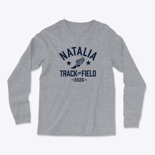 Natalia High School Track and Field Light Soft Long Sleeve T-Shirt