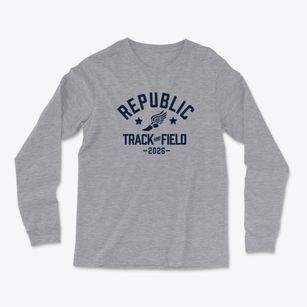 Republic School Track and Field Light Soft Long Sleeve T-Shirt