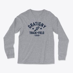 Gratigny Elementary School Track and Field Light Soft Long Sleeve T-Shirt