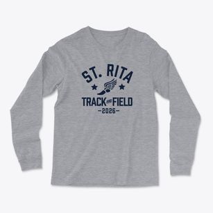 Saint Rita School Track and Field Light Soft Long Sleeve T-Shirt