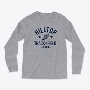 Hilltop School Track and Field Light Soft Long Sleeve T-Shirt